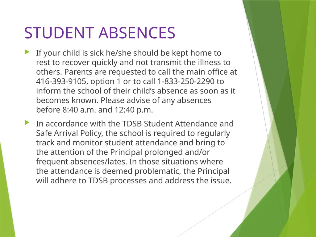 PARENT HANDBOOK 2 Strathgowan Crescent Toronto, - slide 12 of 41