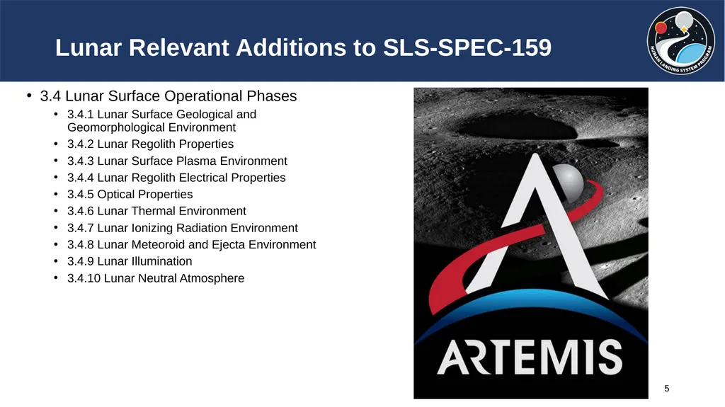 ASEC 2021 Lunar Surface Environments Added to the - slide 5 of 11