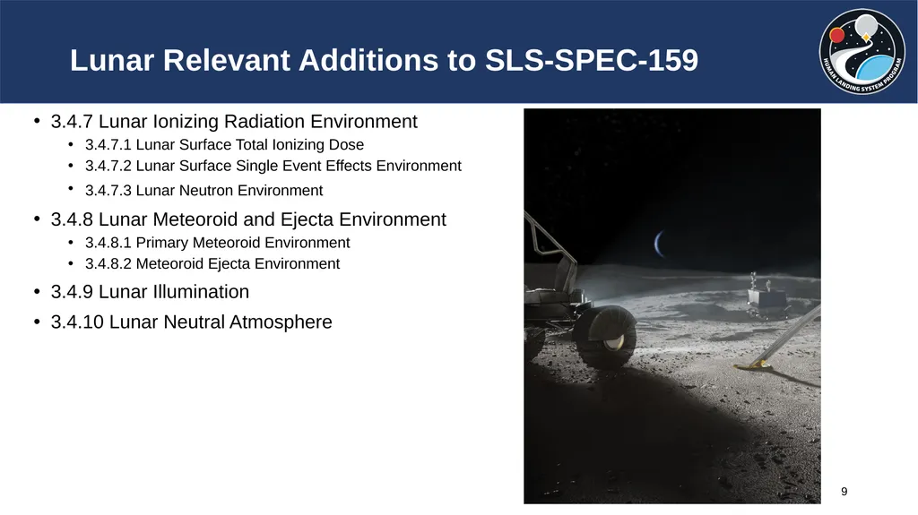 ASEC 2021 Lunar Surface Environments Added to the - slide 9 of 11