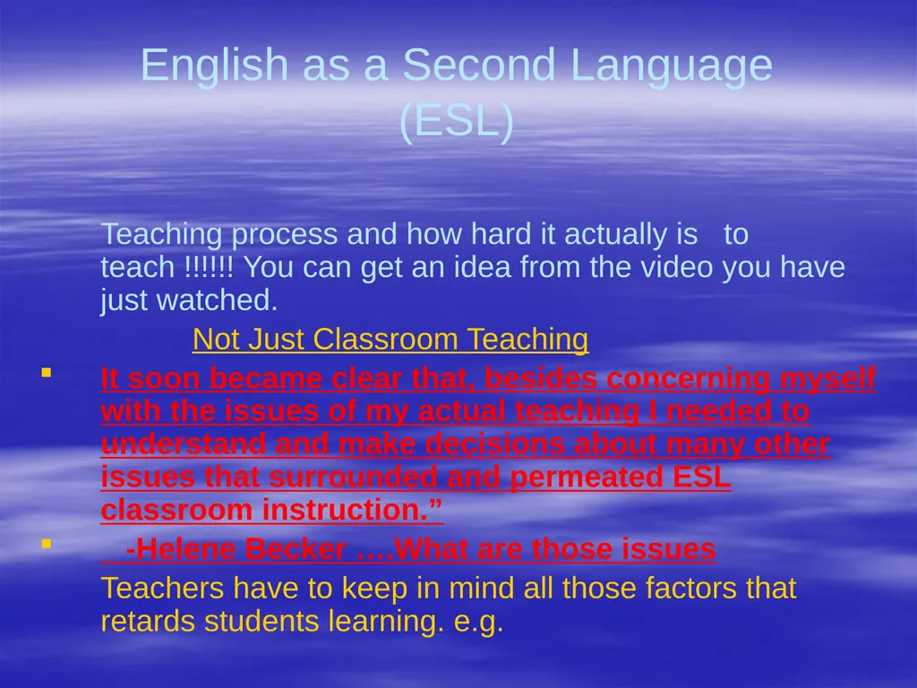 Teachers’ Problems in Teaching English as a 2nd - slide 5 of 21
