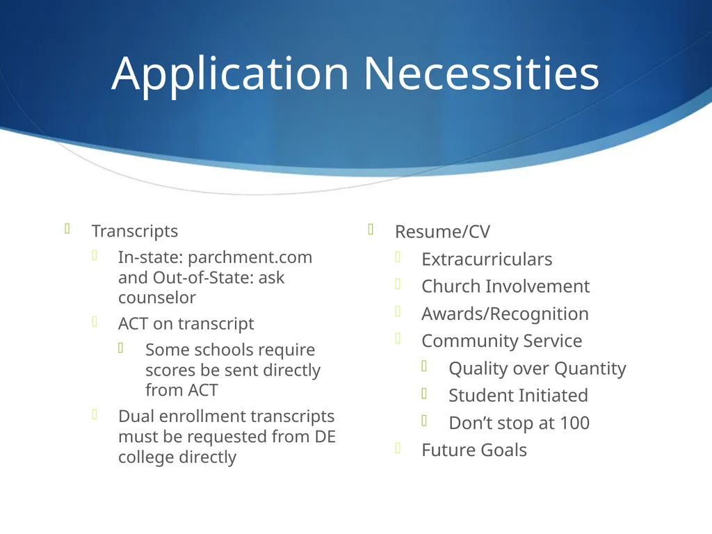 College 101 Review, New, and Seeing Things Through - slide 20 of 34