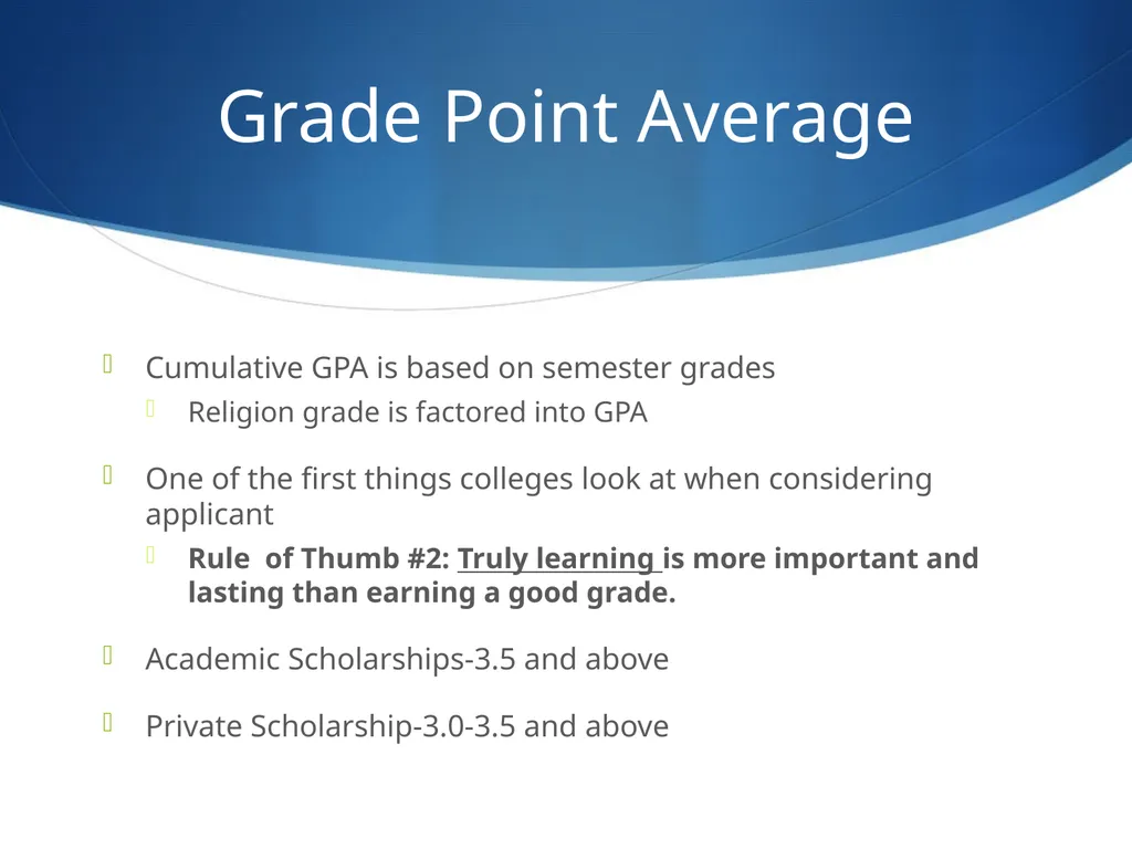 College 101 Review, New, and Seeing Things Through - slide 10 of 34