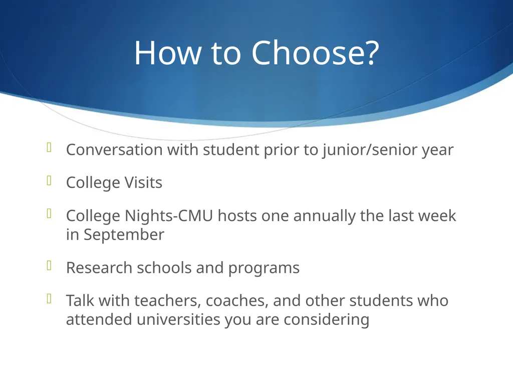 College 101 Review, New, and Seeing Things Through - slide 16 of 34