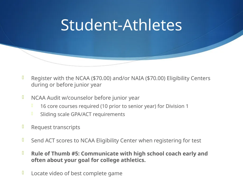 College 101 Review, New, and Seeing Things Through - slide 18 of 34