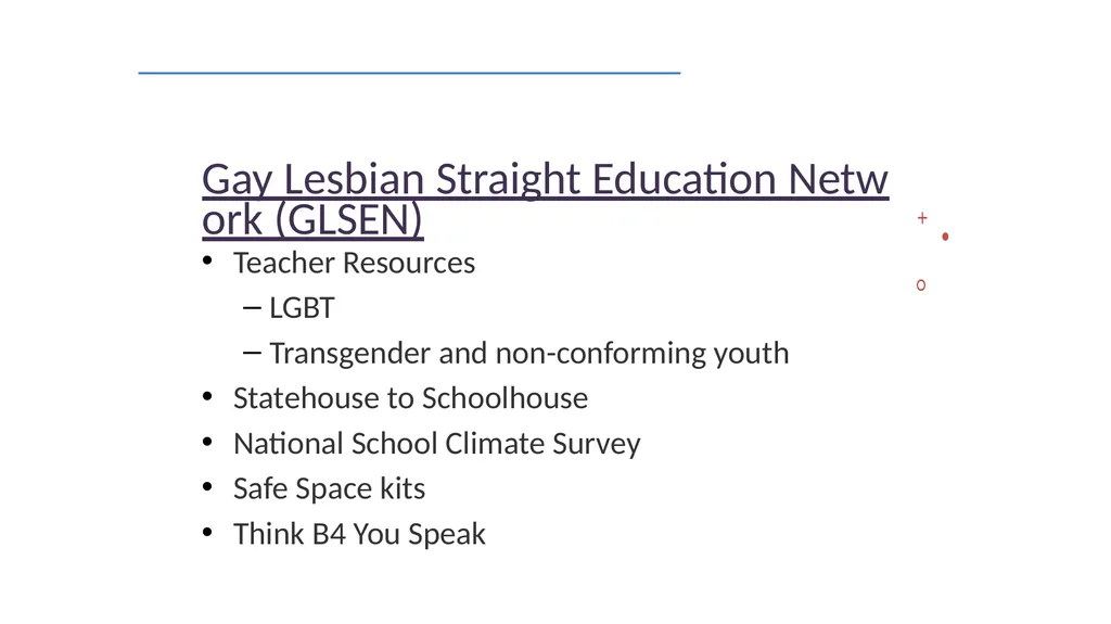 4B Supporting LGBTQ Youth & Educators Within the - slide 24 of 27