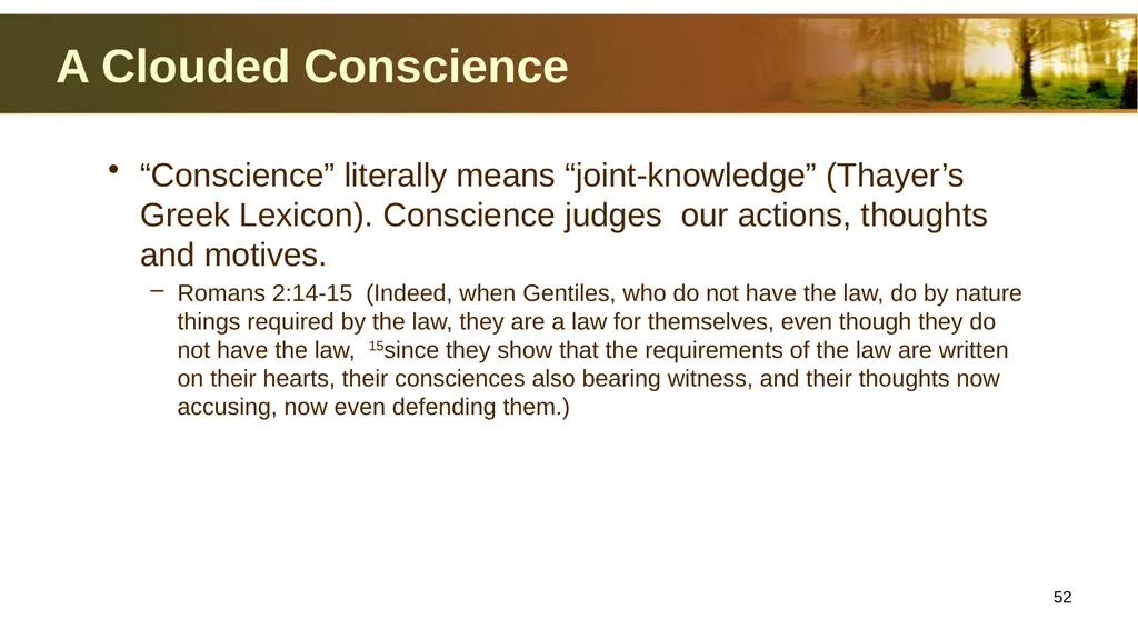 Introduction to Christian Ethics Jim Sutherland, - slide 52 of 55