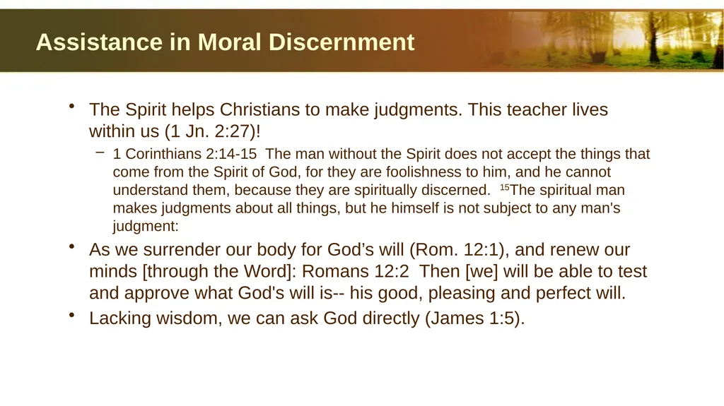 Introduction to Christian Ethics Jim Sutherland, - slide 44 of 55