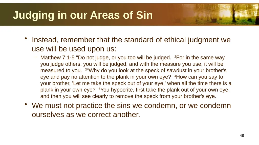 Introduction to Christian Ethics Jim Sutherland, - slide 48 of 55