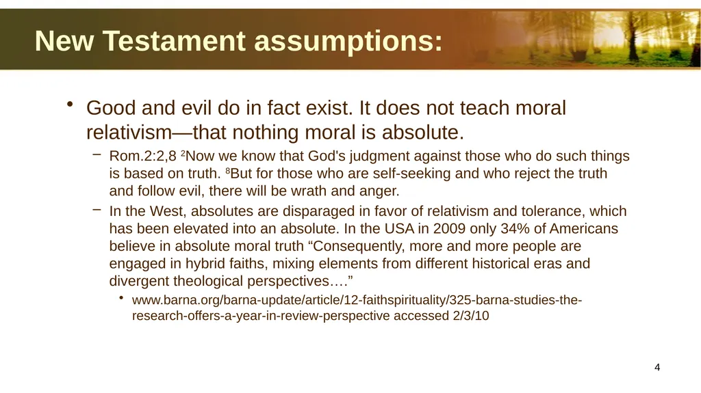 Introduction to Christian Ethics Jim Sutherland, - slide 4 of 55