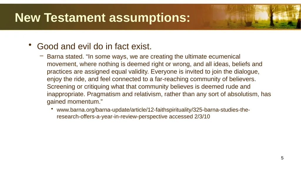 Introduction to Christian Ethics Jim Sutherland, - slide 5 of 55