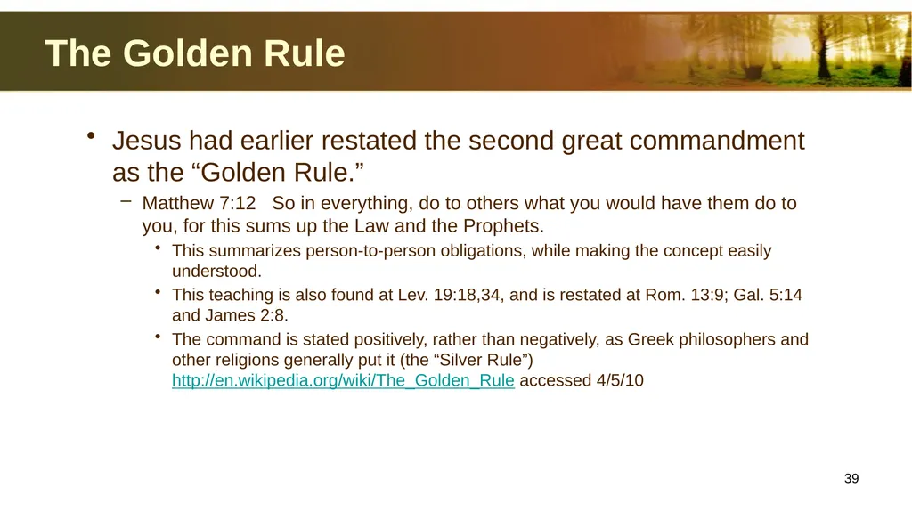 Introduction to Christian Ethics Jim Sutherland, - slide 39 of 55