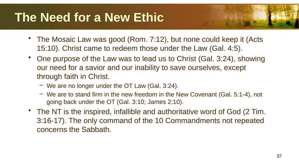 Introduction to Christian Ethics Jim Sutherland, - slide 37 of 55
