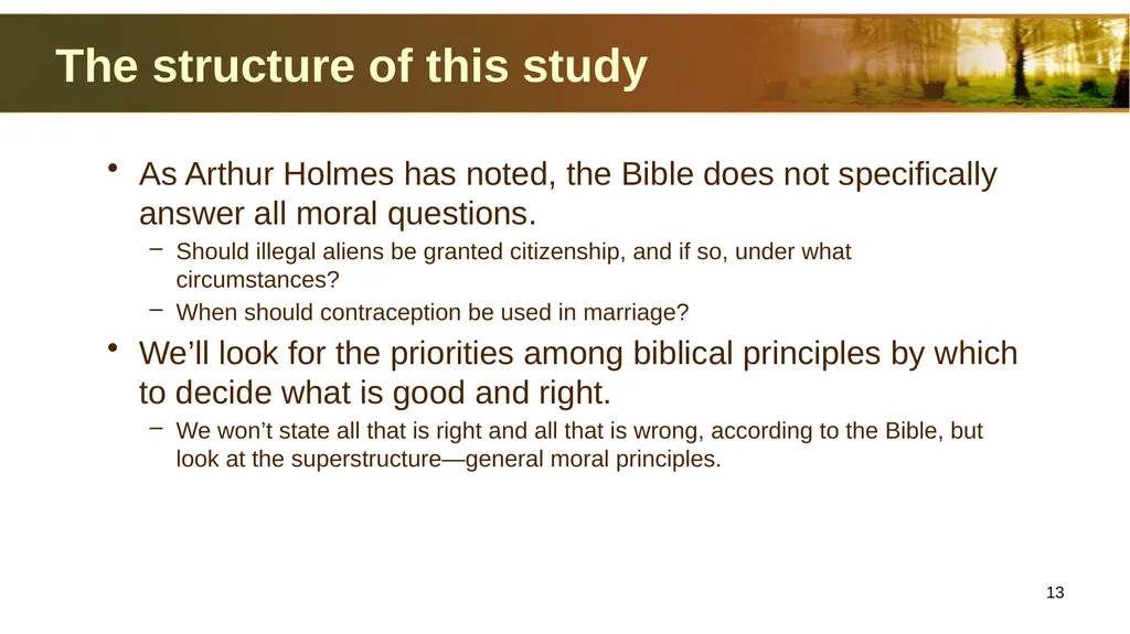 Introduction to Christian Ethics Jim Sutherland, - slide 13 of 55