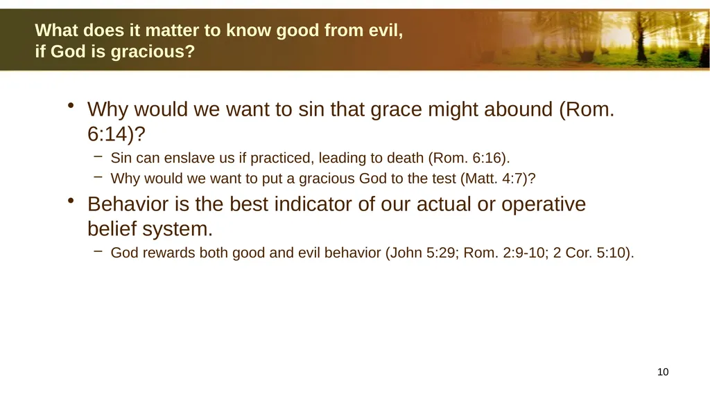 Introduction to Christian Ethics Jim Sutherland, - slide 10 of 55