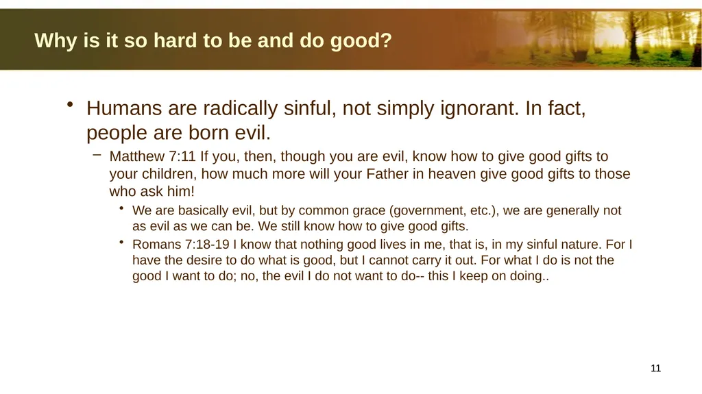 Introduction to Christian Ethics Jim Sutherland, - slide 11 of 55