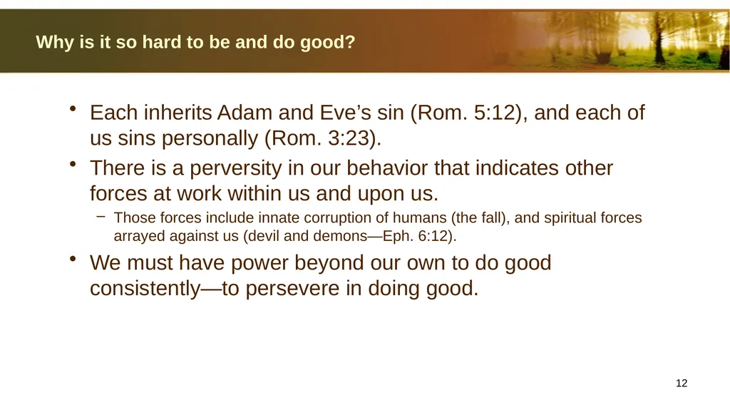 Introduction to Christian Ethics Jim Sutherland, - slide 12 of 55