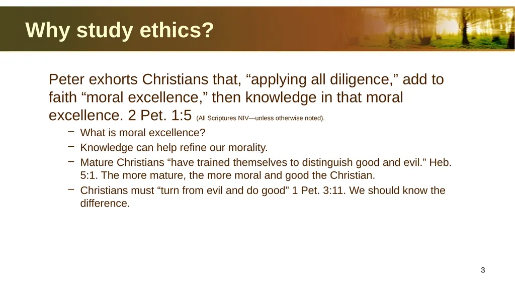 Introduction to Christian Ethics Jim Sutherland, - slide 3 of 55