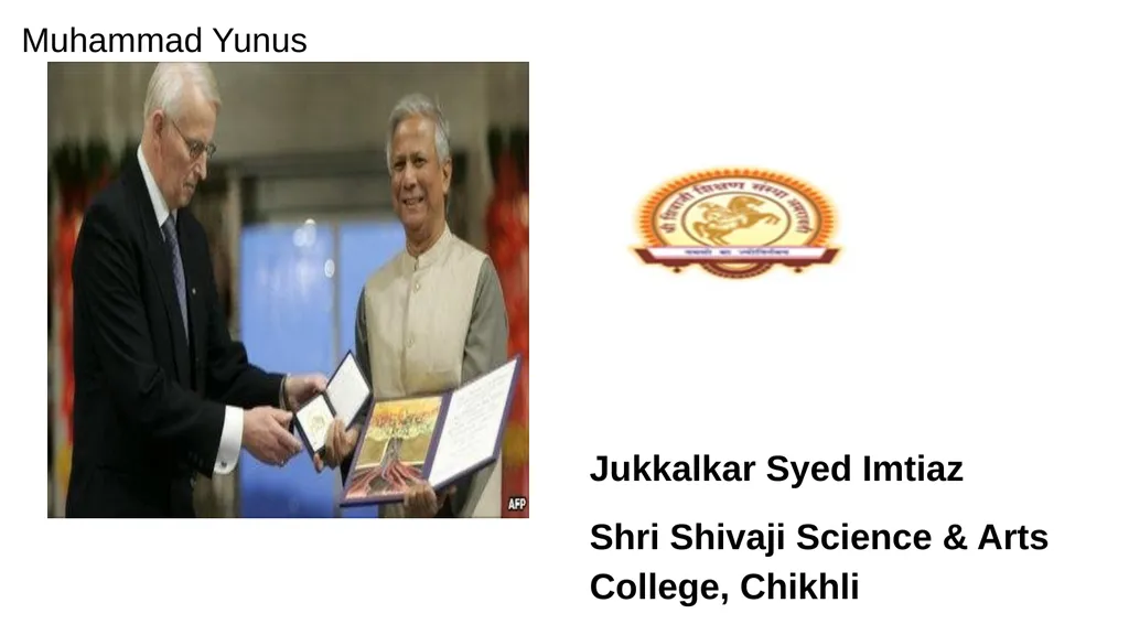 Muhammad Yunus Jukkalkar Syed Imtiaz Shri Shivaji