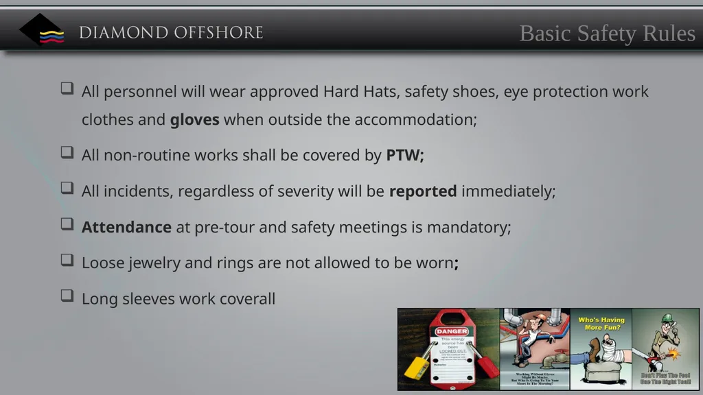 Diamond’s Mission Statement Diamond Offshore - slide 23 of 25