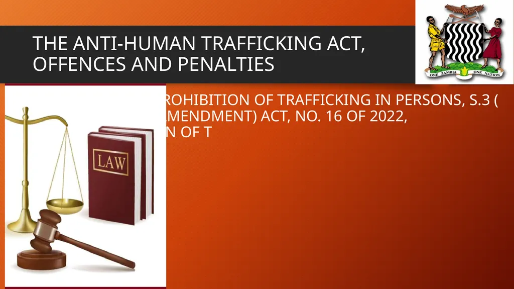 COMBATTING HUMAN TRAFFICKING: CHALLENGES AND - slide 9 of 22