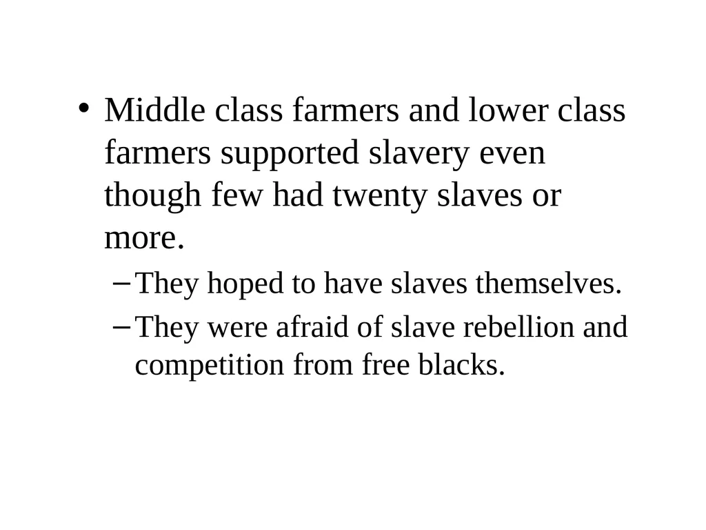 SECTIONALISM Regional Differences Agricultural, - slide 15 of 18