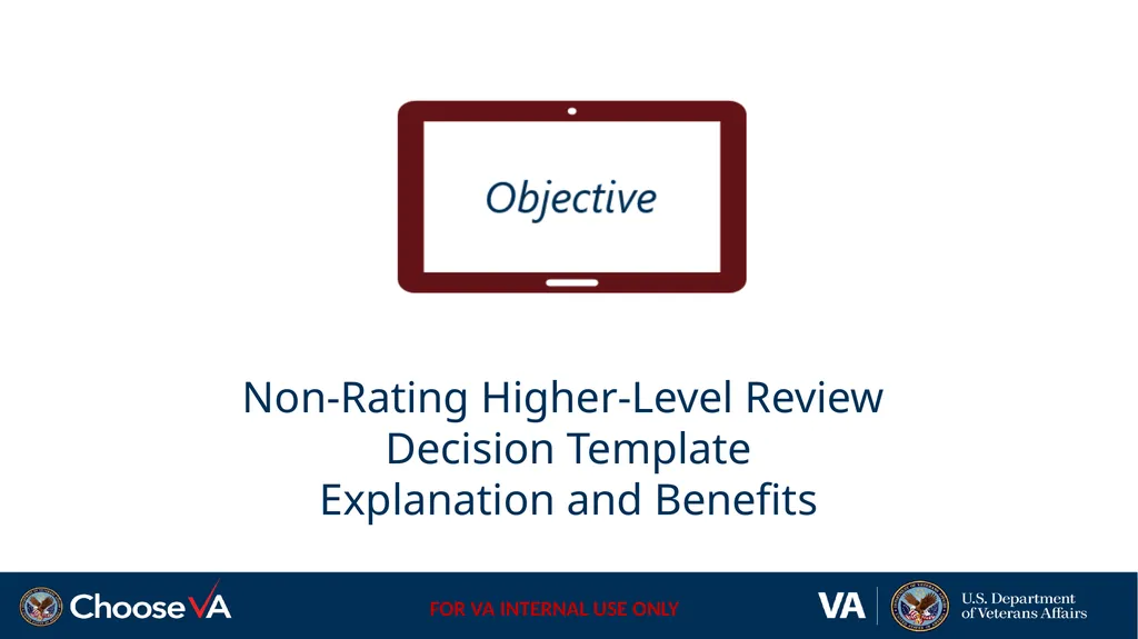 Building a Non-Rating Higher-Level Review Decision - slide 3 of 22