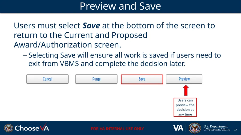 Building a Non-Rating Higher-Level Review Decision - slide 17 of 22