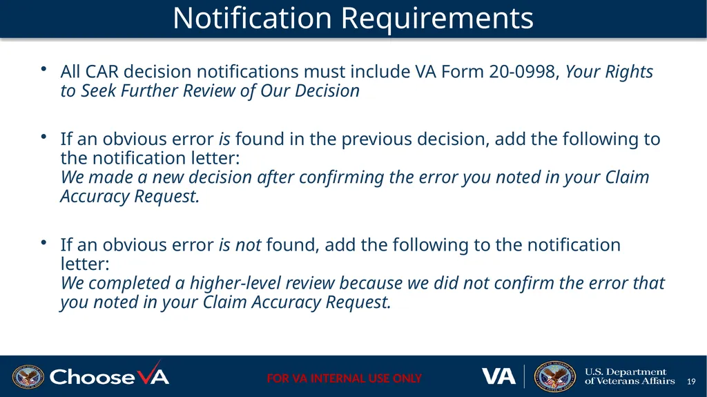 Claim Accuracy Request Pilot April 2021 Define a - slide 19 of 23