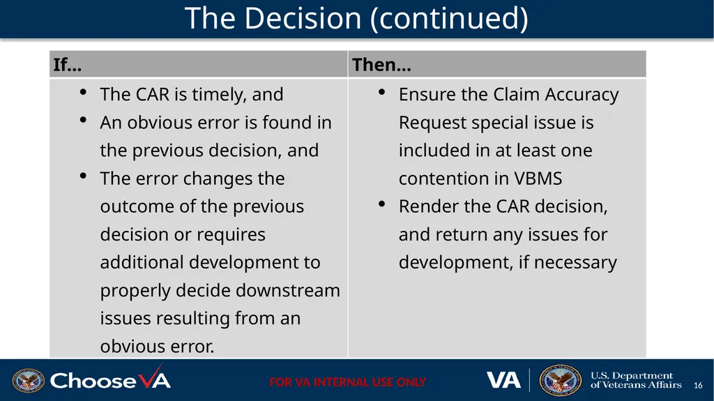 Claim Accuracy Request Pilot April 2021 Define a - slide 16 of 23