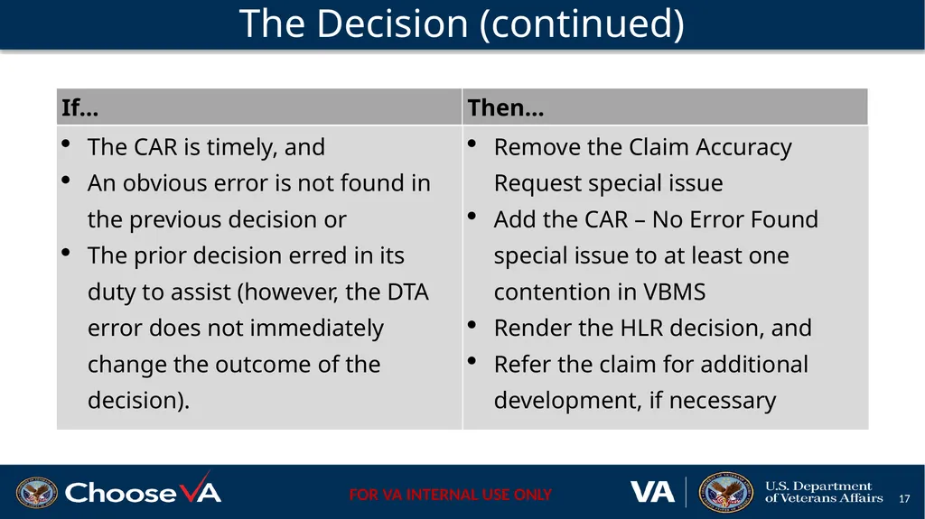 Claim Accuracy Request Pilot April 2021 Define a - slide 17 of 23
