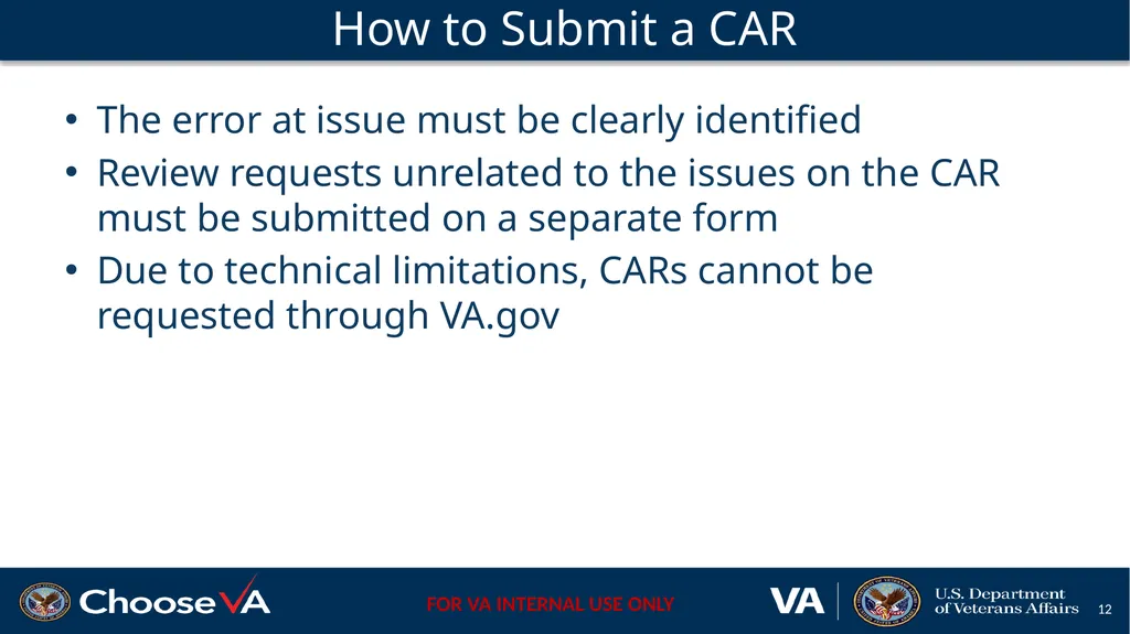 Claim Accuracy Request Pilot April 2021 Define a - slide 12 of 23