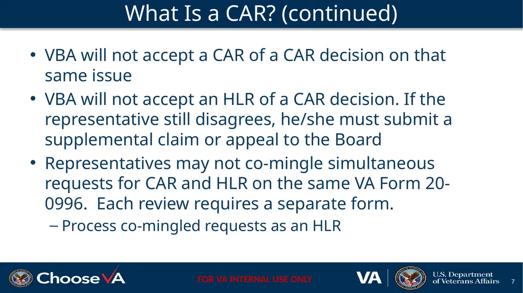 Claim Accuracy Request Pilot April 2021 Define a - slide 7 of 23