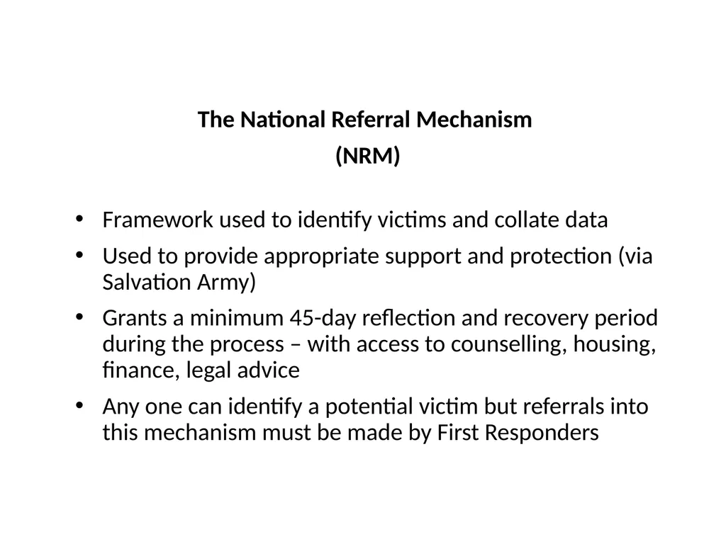 Modern Slavery Overview Rachel Collins-White - slide 9 of 15