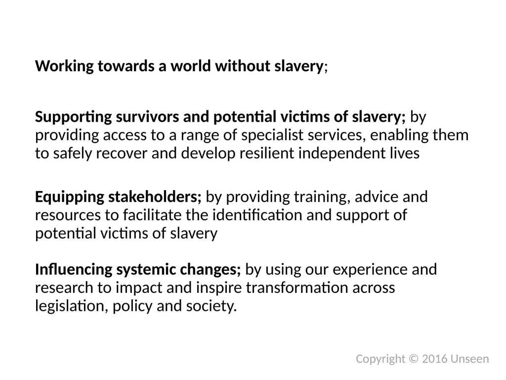 Modern Slavery Overview Rachel Collins-White - slide 2 of 15