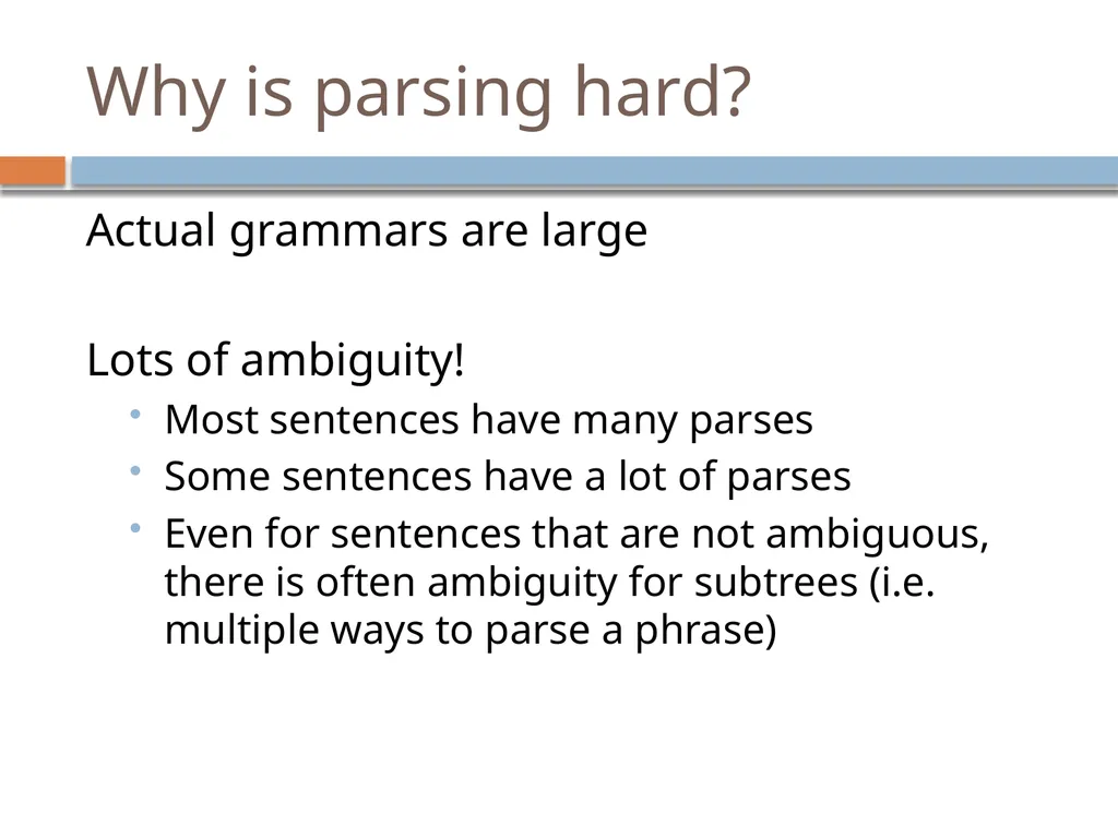 Parsing David Kauchak CS159 – Fall 2024 Admin - slide 72 of 130