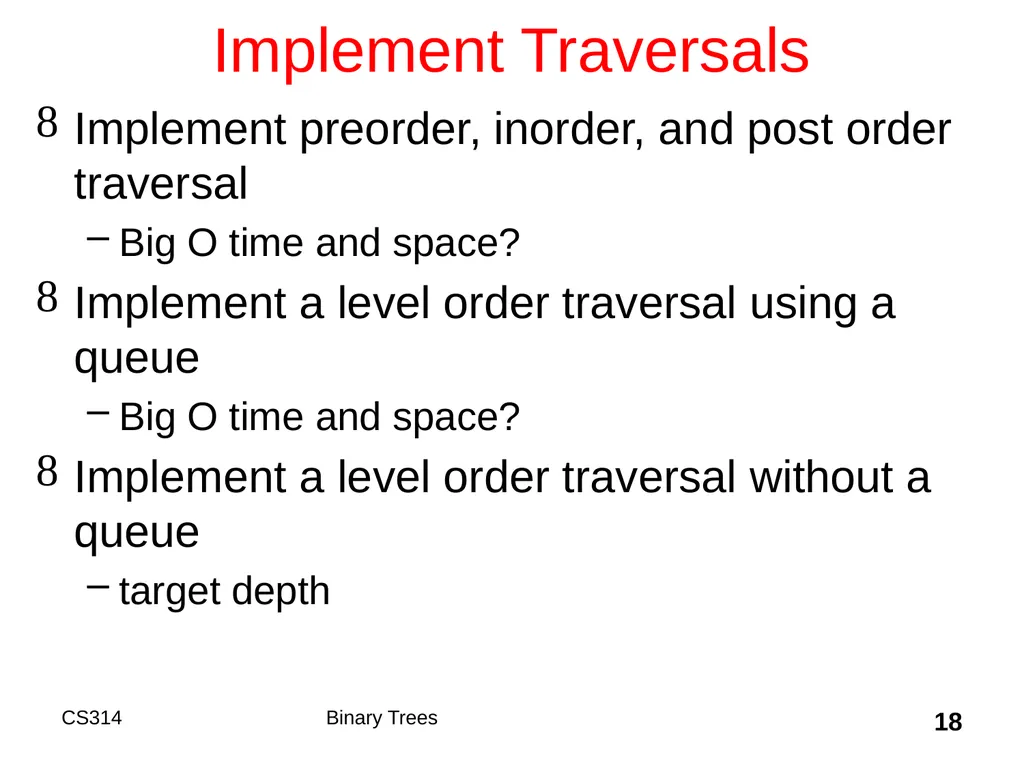 Topic 18 Binary Trees "A tree may grow a thousand - slide 18 of 50