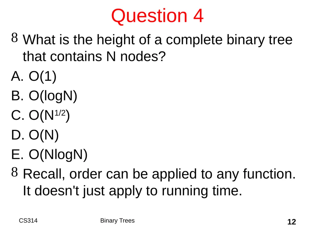 Topic 18 Binary Trees "A tree may grow a thousand - slide 12 of 50