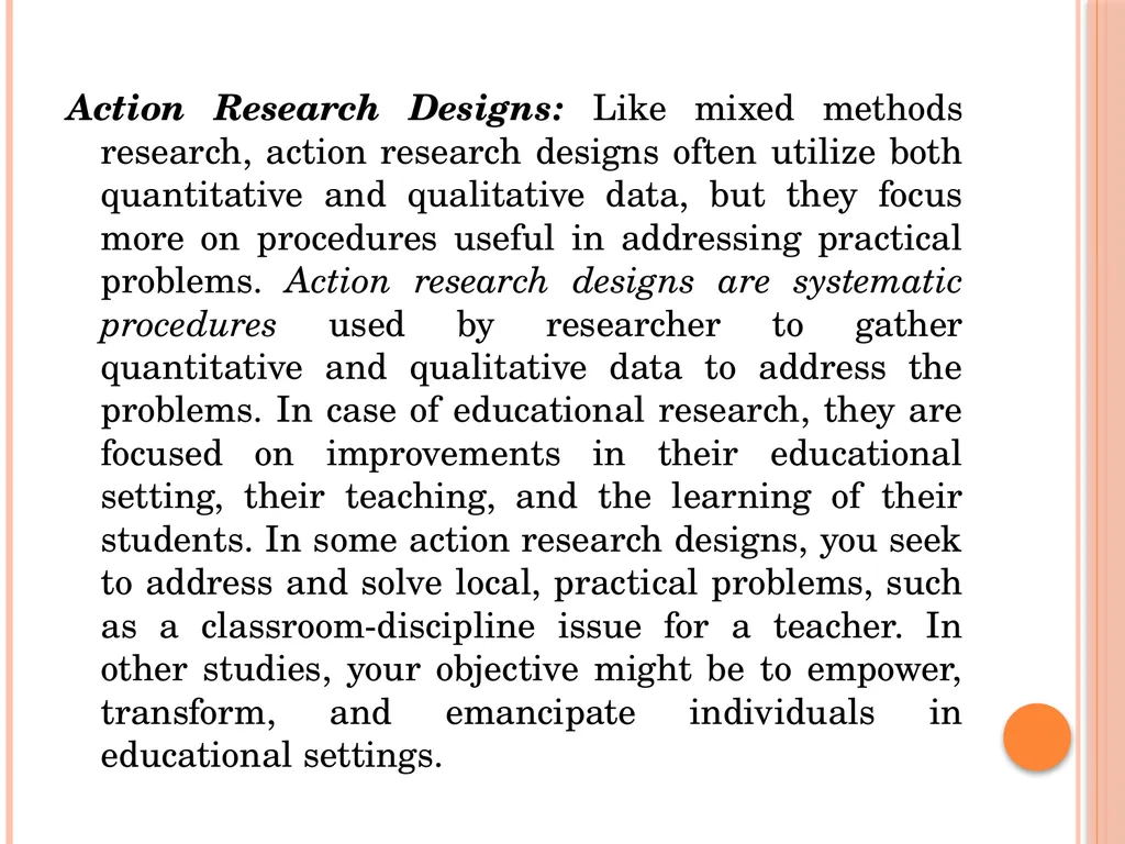Research Method, Methodology and Research Design - slide 21 of 22