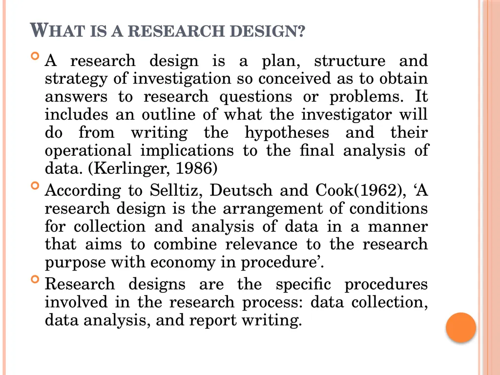Research Method, Methodology and Research Design - slide 12 of 22