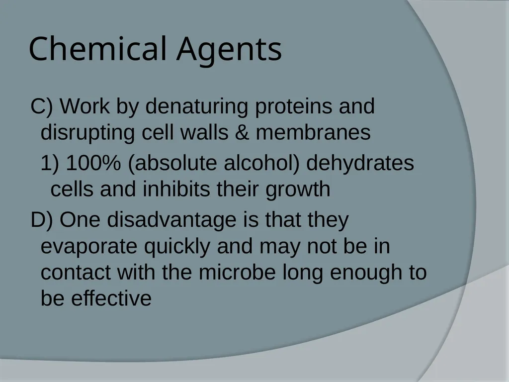 Physical & Chemical Control of Microbes Chapter 11 - slide 51 of 61