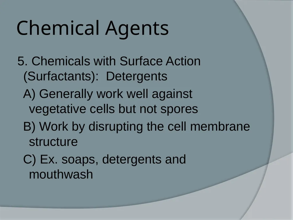 Physical & Chemical Control of Microbes Chapter 11 - slide 54 of 61