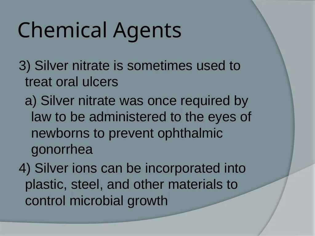 Physical & Chemical Control of Microbes Chapter 11 - slide 56 of 61