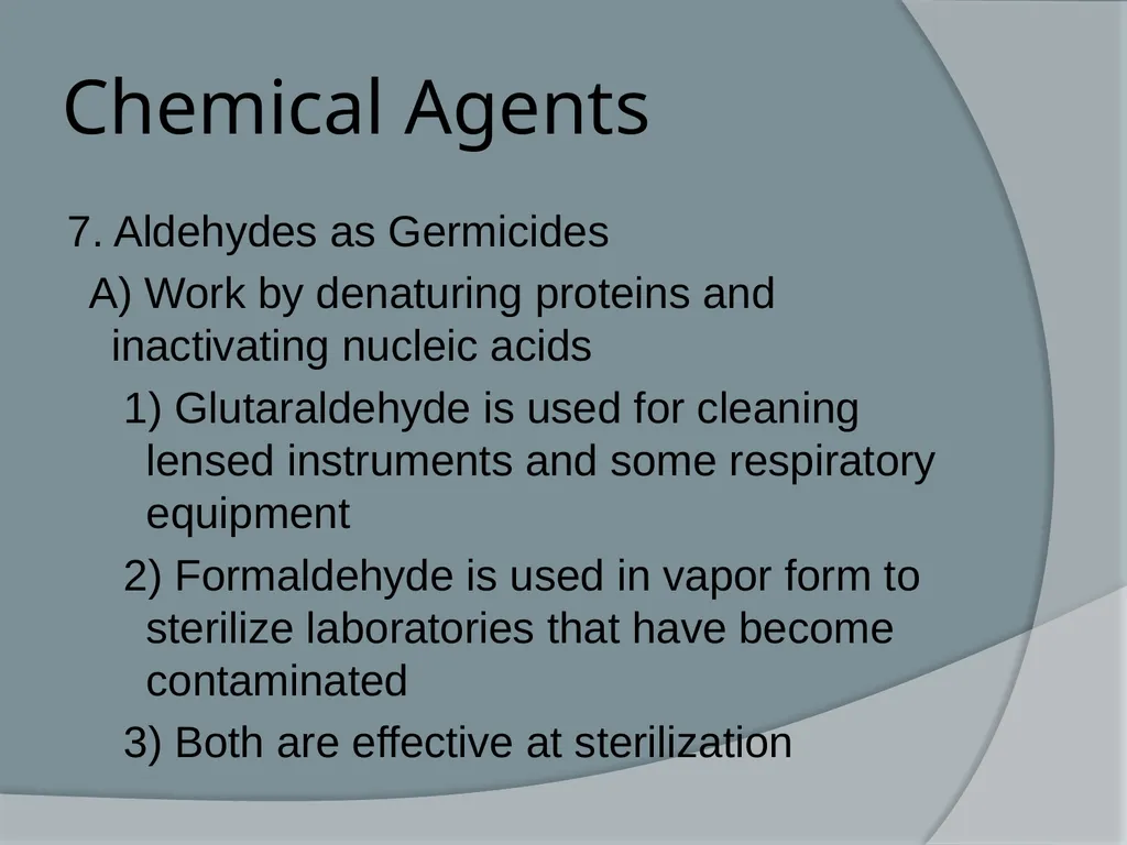 Physical & Chemical Control of Microbes Chapter 11 - slide 58 of 61