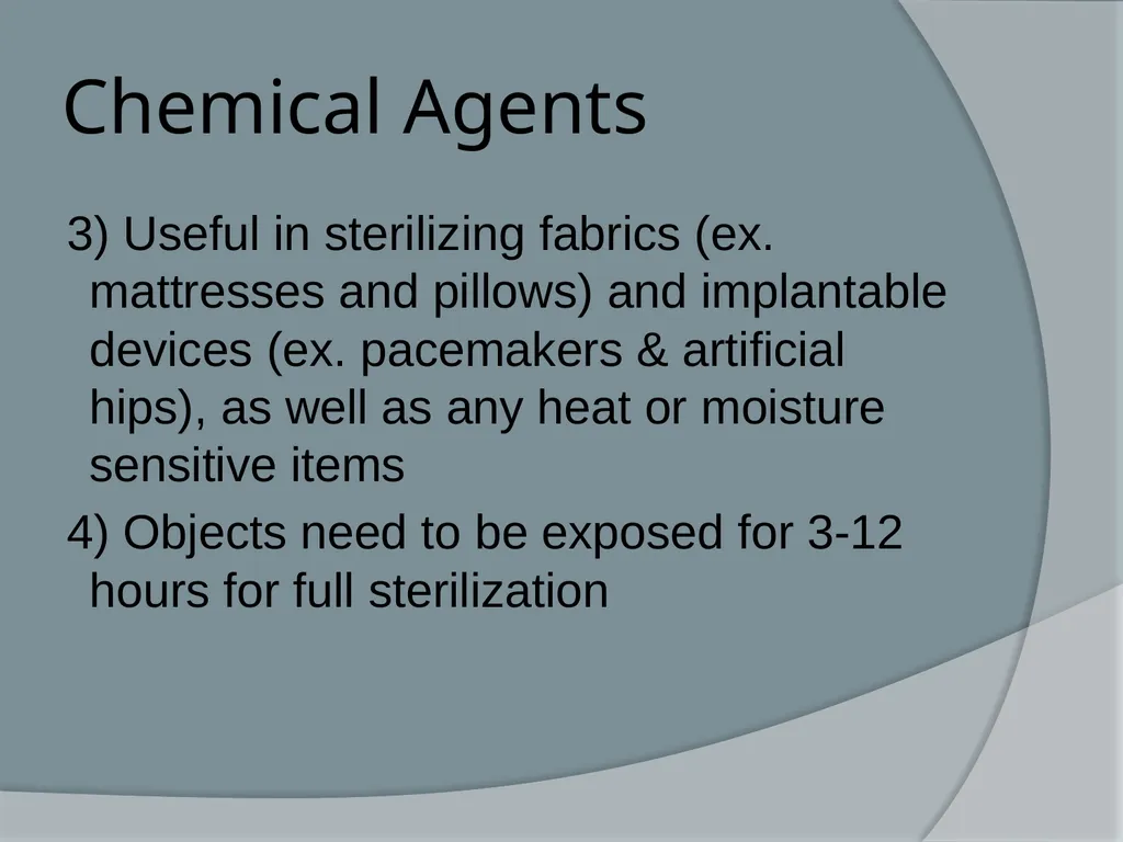 Physical & Chemical Control of Microbes Chapter 11 - slide 60 of 61