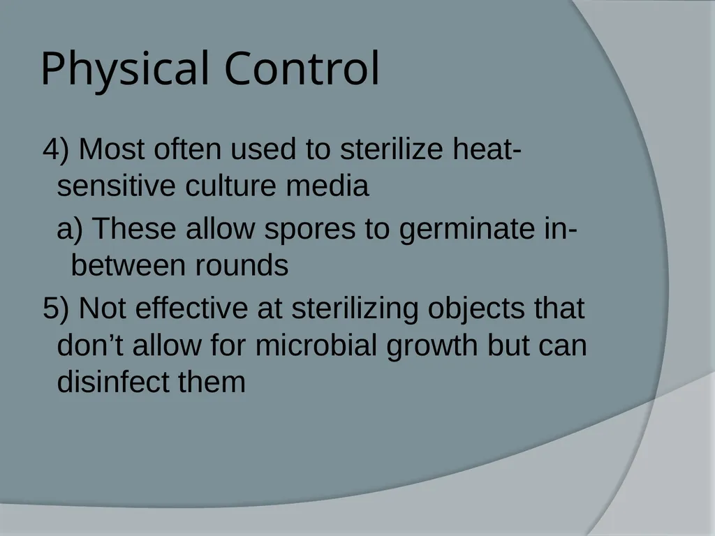 Physical & Chemical Control of Microbes Chapter 11 - slide 25 of 61