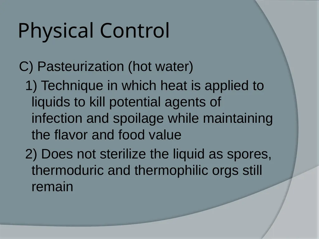 Physical & Chemical Control of Microbes Chapter 11 - slide 26 of 61