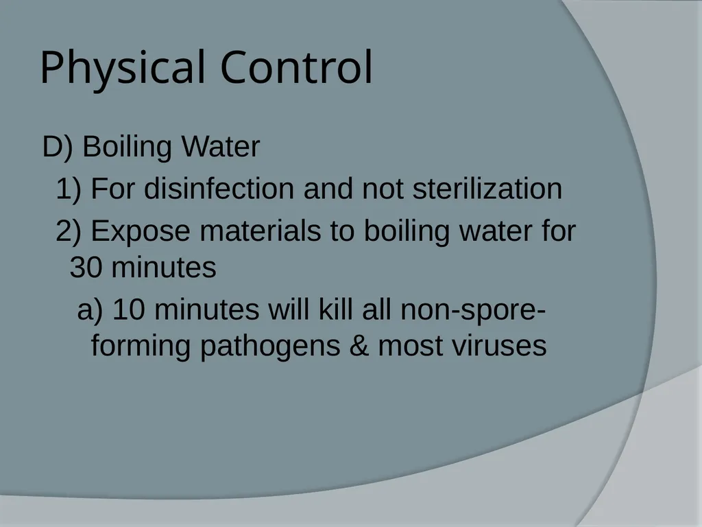 Physical & Chemical Control of Microbes Chapter 11 - slide 29 of 61