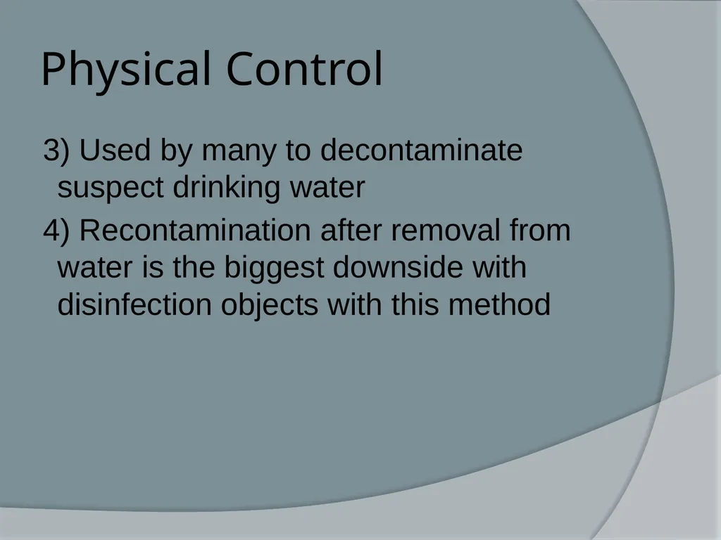 Physical & Chemical Control of Microbes Chapter 11 - slide 30 of 61