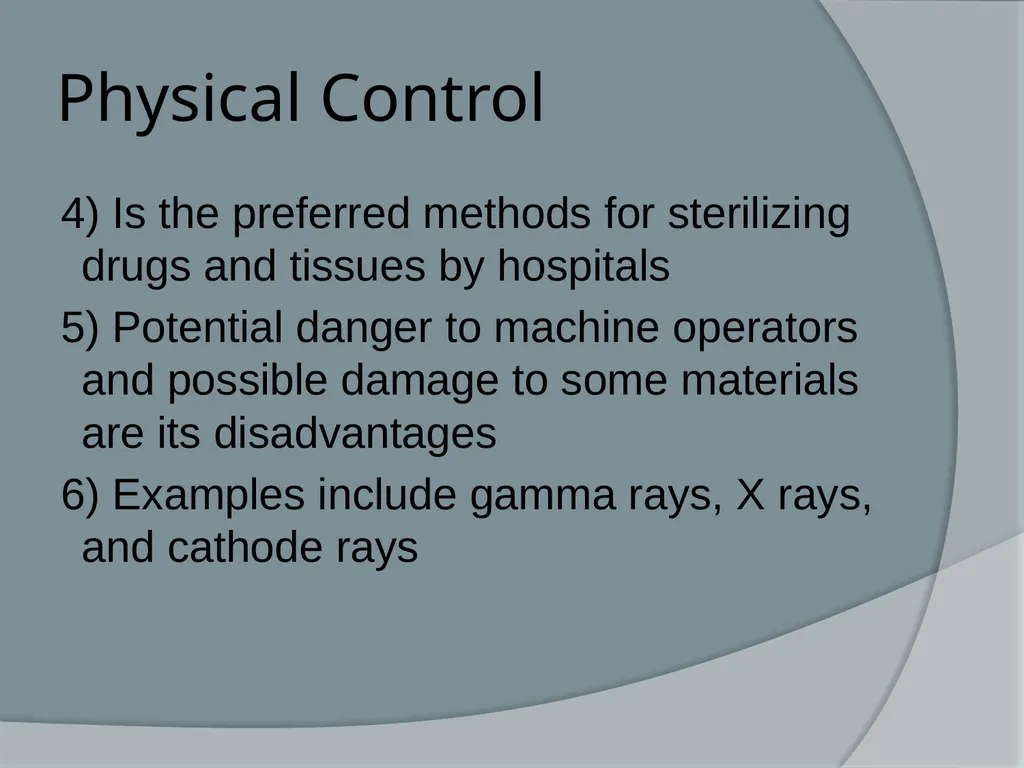 Physical & Chemical Control of Microbes Chapter 11 - slide 37 of 61