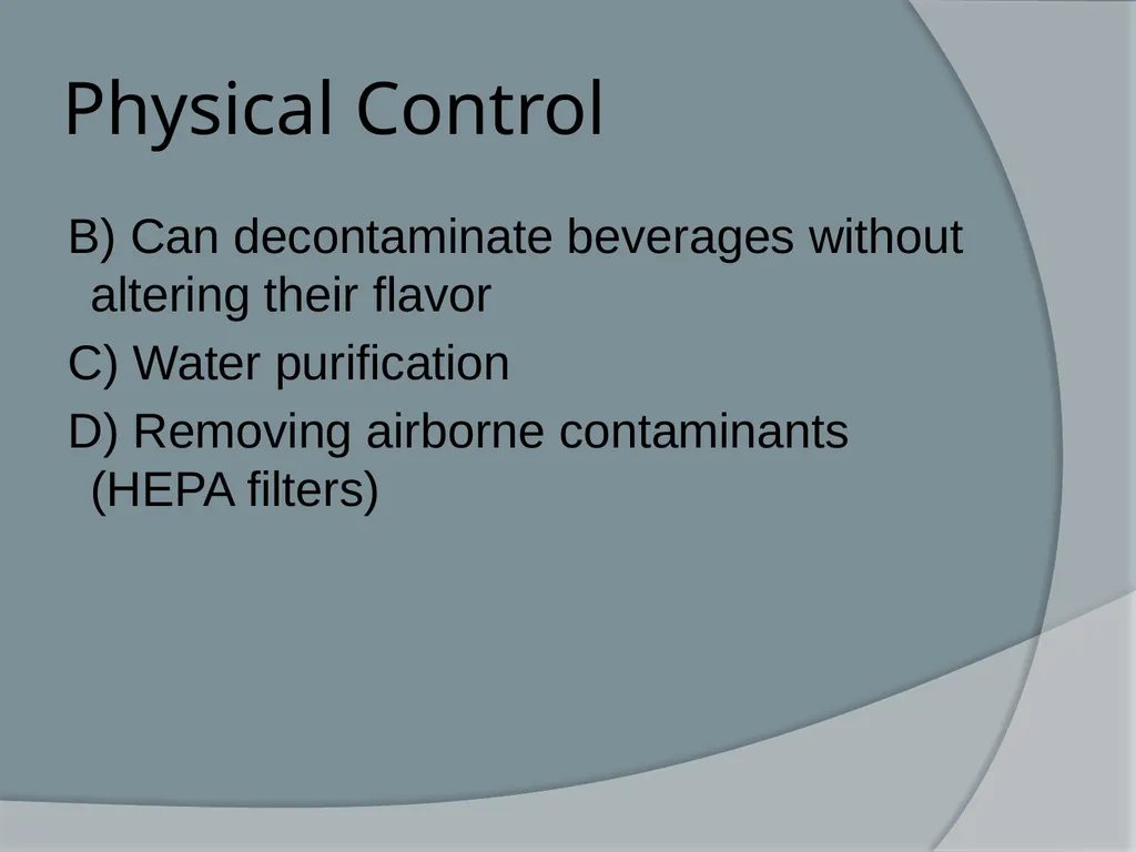 Physical & Chemical Control of Microbes Chapter 11 - slide 43 of 61